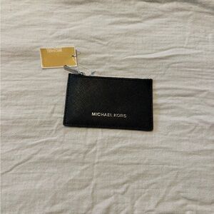 Michael Kors Black Leather Card Case